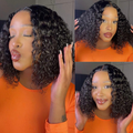 [seson.aa]'s Special Link 1 Sec Install Wig | 180% Density ReadytoGo Soft Deep Curl Bob Glueless 4x4 Closure Lace Wig