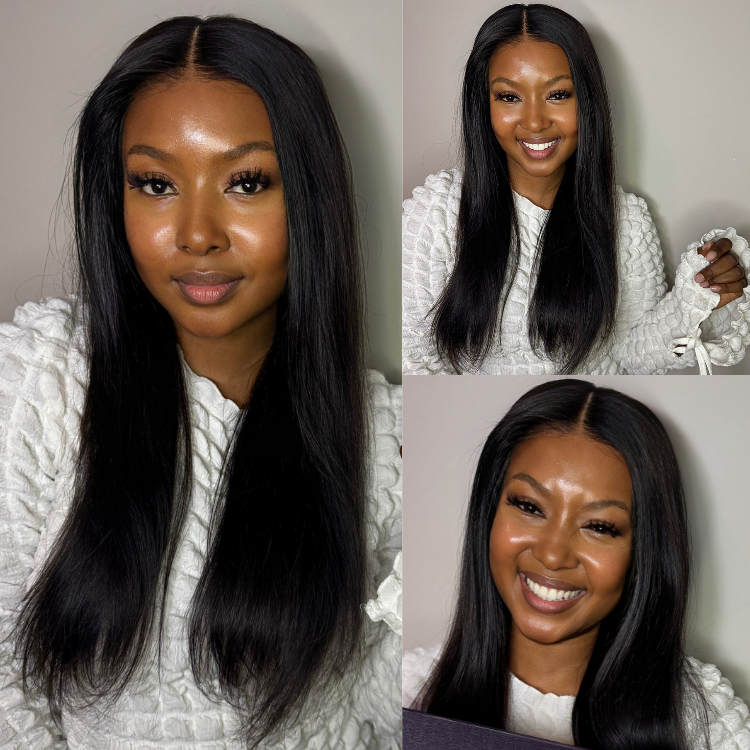 [mimimyoli_]'s Special Link PreMax Wigs - Flexi-Fit Silky Straight Invisi Drawstring Cap & HD Lace & Regular Lace Glueless 13x4 Frontal Lace Human Hair Wig Pre-Cut Lace