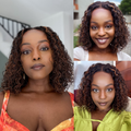 [noxymakhedama]'s Special Link PreMax Wigs | Highlight Brown 180% Density Deep Wave 4x4 Closure Lace Wig Middle Part 100% Human Hair