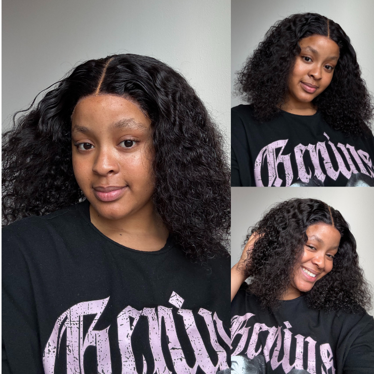 [ok_tshego3]'s Special Link 1 Sec Install Wig | 180% Density ReadytoGo Soft Deep Curl Bob Glueless 4x4 Closure Lace Wig