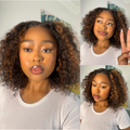 [siceliangel0]'s Special Link PreMax Wigs | Highlight Brown 180% Density Deep Wave 4x4 Closure Lace Wig Middle Part 100% Human Hair