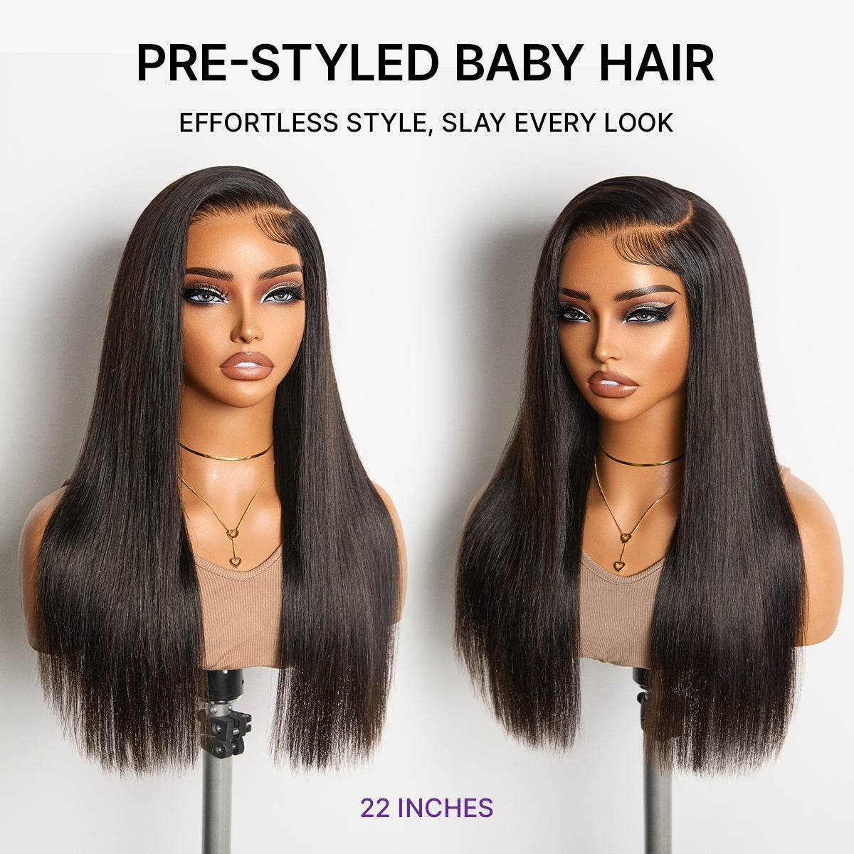 special I MyOwn-Fit™ PartingMax Glueless Personalized Comfort Wig 180% Density Regular Cap/ 250% Density Drawstring Cap Bone Straight with Baby Hair 7x6 Closure HD Lace Wig Pre Cut & Plucked & Bleached Ready to Go