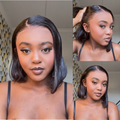 [bsimidube]'s Special Link NatureMAX™ Silky Blunt Cut Bob Glueless Ear-to-ear 13x4 HD Lace Front Wig Pre-Cut Lace Flexi-Fit Drawstring Cap