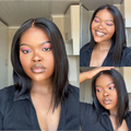 [linergy_za]'s Special Link NatureMAX™ Silky Blunt Cut Bob Glueless Ear-to-ear 13x4 HD Lace Front Wig Pre-Cut Lace Flexi-Fit Drawstring Cap