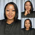 [chefmakoti]'s Special Link NatureMAX™ Silky Blunt Cut Bob Glueless Ear-to-ear 13x4 HD Lace Front Wig Pre-Cut Lace Flexi-Fit Drawstring Cap