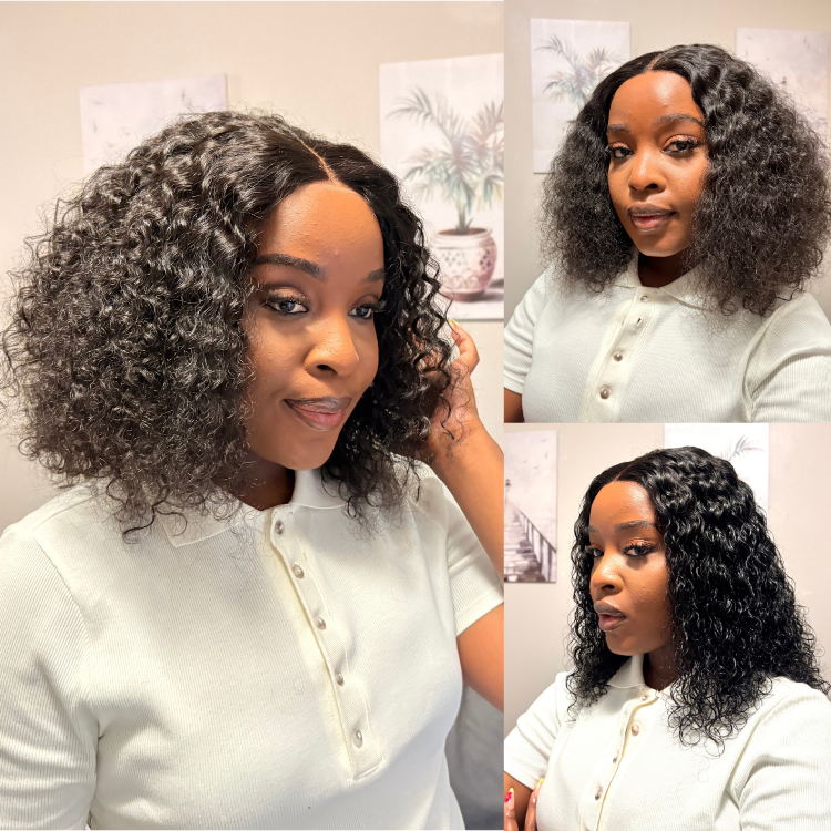 [londiwebonni]'s Special Link 1 Sec Install Wig | 180% Density ReadytoGo Soft Deep Curl Bob Glueless 4x4 Closure Lace Wig