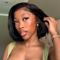 [lala.nduvane]'s Special Link NatureMAX™ Silky Blunt Cut Bob Glueless Ear-to-ear 13x4 HD Lace Front Wig Pre-Cut Lace Flexi-Fit Drawstring Cap