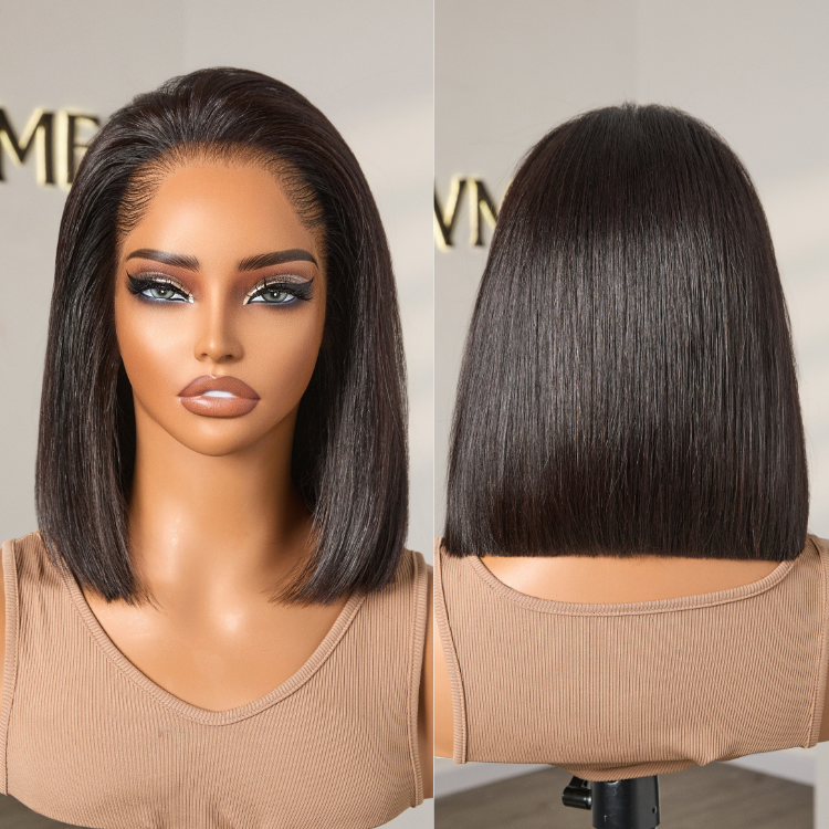 [sihleee.t]'s Special Link Pre-do Lagos Hairline Flexi Fit Invisi Drawstring Cap Silky Straight Bob 13x4 Frontal HD Lace Wig Pre-Cut Lace