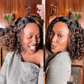 [caiah.m]'s Special Link PreMax Wigs | Highlight Brown 180% Density Deep Wave 4x4 Closure Lace Wig Middle Part 100% Human Hair