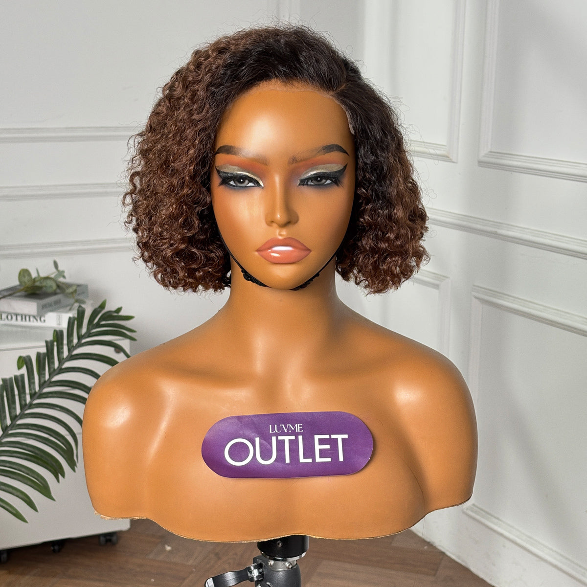 Outlet | Ombre Brown Water Wave Glueless Minimalist HD Lace Wig