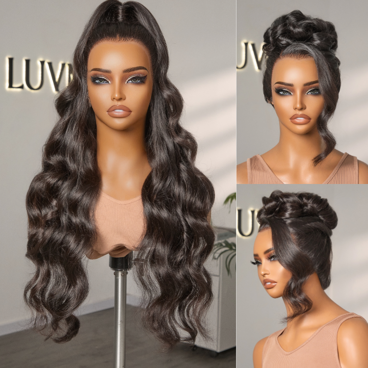 special I SouthKiss Hair Mature Elegant Style 13x4 Frontal Lace 26 inches Loose Body Wave Wig 100% Human Hair Wig