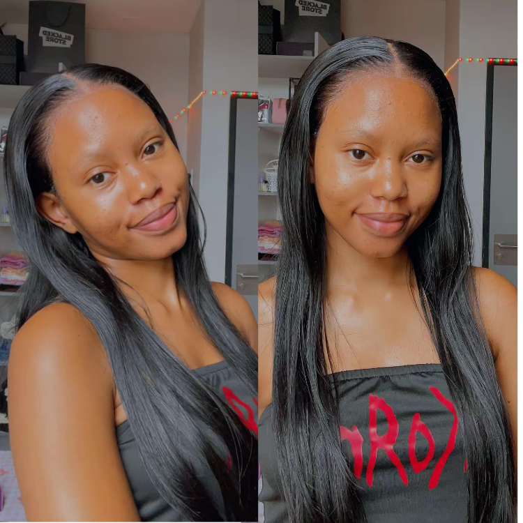 [_promise.x]'s Special Link PreMax Wigs - Flexi-Fit Silky Straight Invisi Drawstring Cap & HD Lace & Regular Lace Glueless 13x4 Frontal Lace Human Hair Wig Pre-Cut Lace