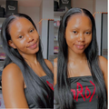 [_promise.x]'s Special Link PreMax Wigs - Flexi-Fit Silky Straight Invisi Drawstring Cap & HD Lace & Regular Lace Glueless 13x4 Frontal Lace Human Hair Wig Pre-Cut Lace