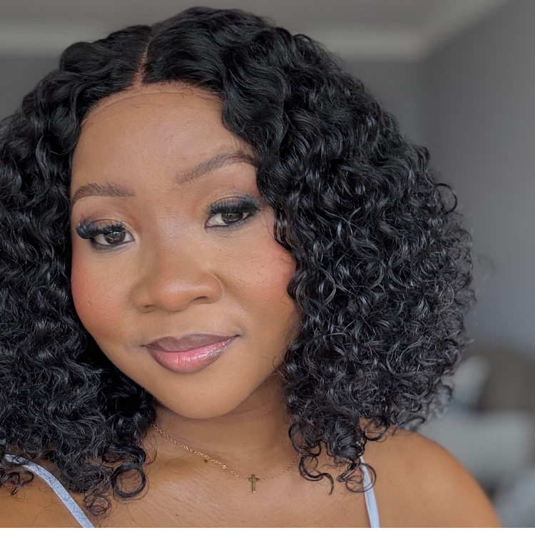 [ziphemagubane]'s Special Link 1 Sec Install Wig | 180% Density ReadytoGo Soft Deep Curl Bob Glueless 4x4 Closure Lace Wig