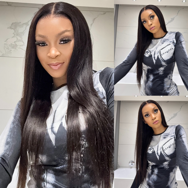 [fikile_v]'s Special Link NatureMAX™ 180% Density Silky Straight Glueless Ear-to-ear 13x4 HD Lace Front Wig Pre-Cut Lace Flexi-Fit Drawstring Cap
