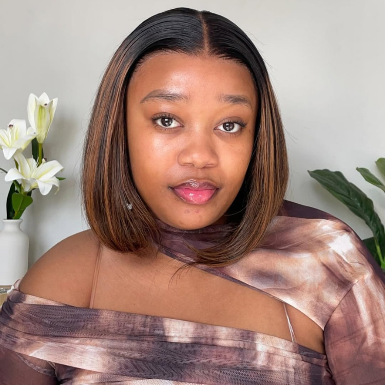 Worth | Brown Highlight Extented 4x4 Closure Lace Bob Wig 100% Human Hair