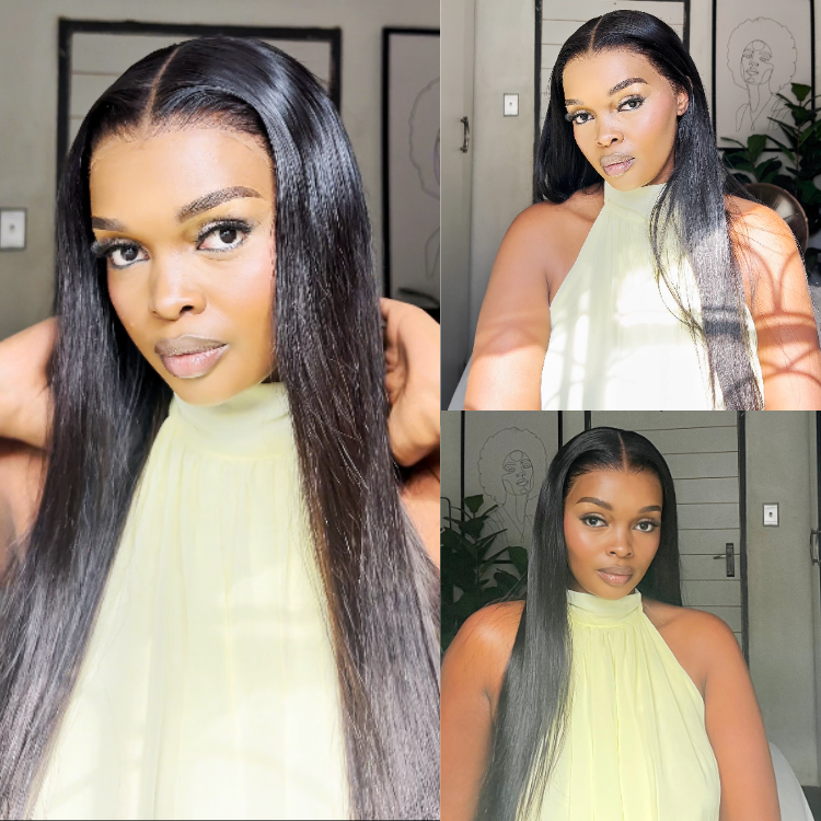 [lelomthabela]'s Special Link NatureMAX™ 180% Density Silky Straight Glueless Ear-to-ear 13x4 HD Lace Front Wig Pre-Cut Lace Flexi-Fit Drawstring Cap