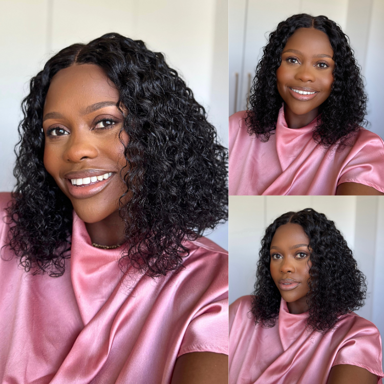 [zona_davani]'s Special Link 1 Sec Install Wig | 180% Density ReadytoGo Soft Deep Curl Bob Glueless 4x4 Closure Lace Wig