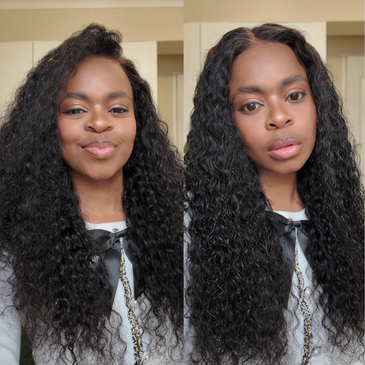 [showup_nompi]'s Special Link PreMax 180% / 220% Density Water Wave Glueless Flexi-Fit Drawstring 13x4 Frontal Lace Fluffy Curly Wig Pre-Cut Lace