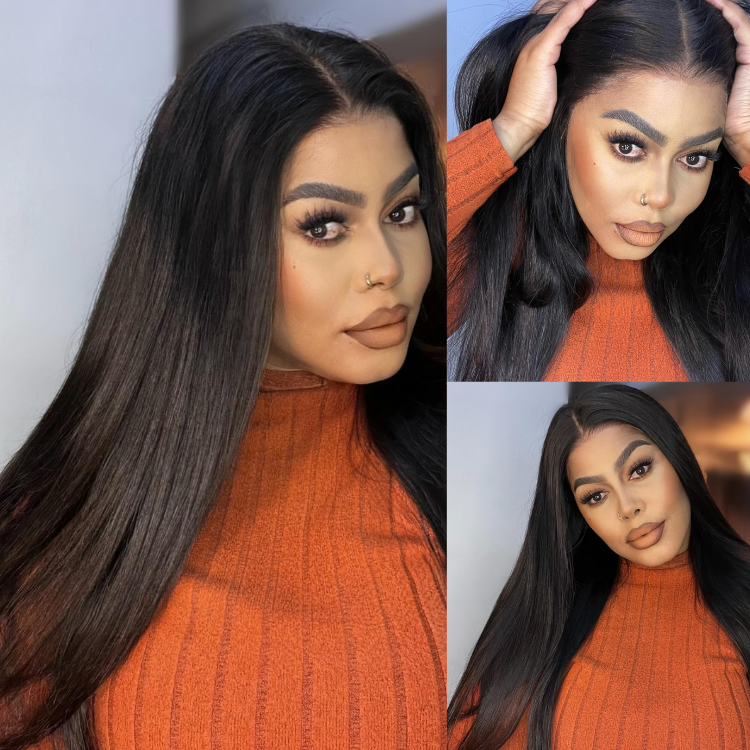 [zezethu_mniki]'s Special Link PreMax Wigs - Flexi-Fit Silky Straight Invisi Drawstring Cap & HD Lace & Regular Lace Glueless 13x4 Frontal Lace Human Hair Wig Pre-Cut Lace