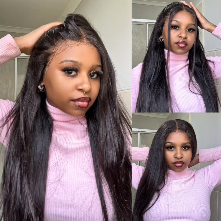 [iam_star.fire]'s Special Link NatureMAX™ 180% Density Silky Straight Glueless Ear-to-ear 13x4 HD Lace Front Wig Pre-Cut Lace Flexi-Fit Drawstring Cap