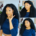 [zoe_mbokazi]'s Special Link PreMax 180% / 220% Density Water Wave Glueless Flexi-Fit Drawstring 13x4 Frontal Lace Fluffy Curly Wig Pre-Cut Lace
