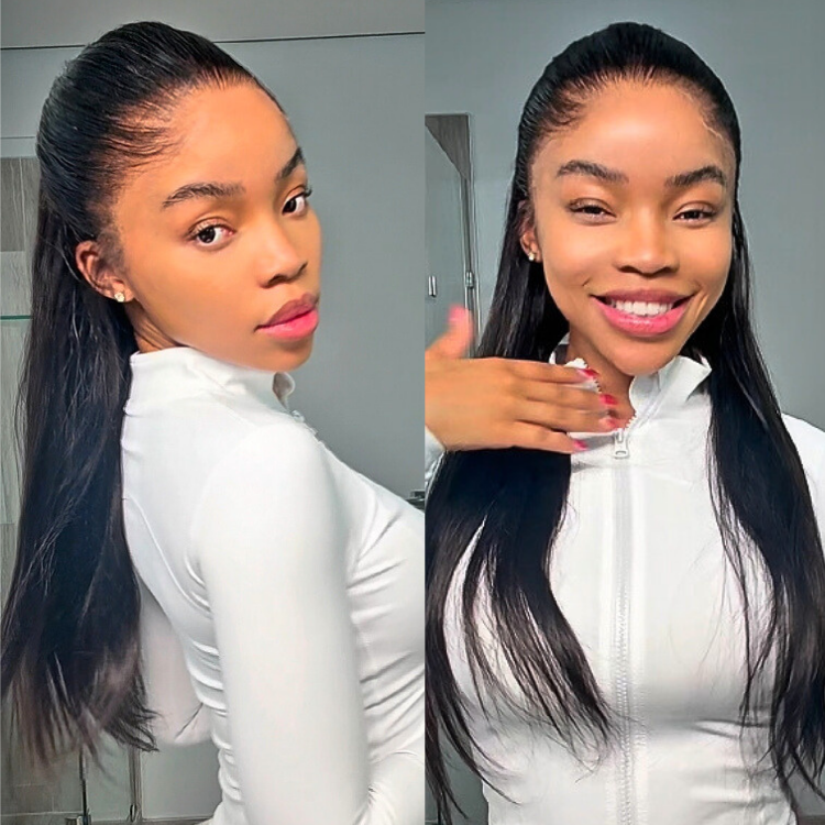[faith.nketsi]'s Special Link NatureMAX™ Pre-do Lagos Hairline Flexi Fit Invisi Drawstring Cap Silky Straight Glueless 13x4 Frontal HD Lace Wig Pre-Cut Lace