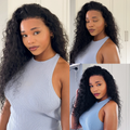 [relowh]'s Special Link PreMax 180% / 220% Density Water Wave Glueless Flexi-Fit Drawstring 13x4 Frontal Lace Fluffy Curly Wig Pre-Cut Lace