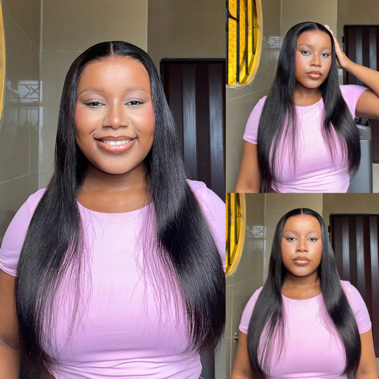 [keneilwe.__]'s Special Link PreMax Wigs | Ready to Wear Silk Straight Glueless 13x4 Frontal Lace Wig 100% Human Hair