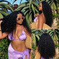 [yaandar]'s Special Link PreMax 180% / 220% Density Water Wave Glueless Flexi-Fit Drawstring 13x4 Frontal Lace Fluffy Curly Wig Pre-Cut Lace