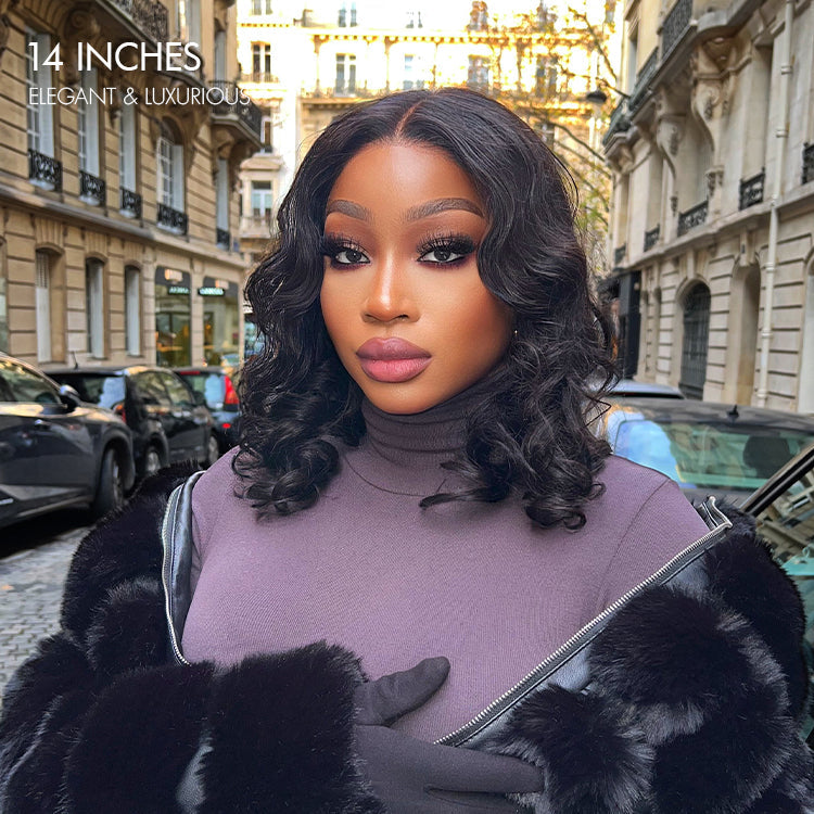 Worth | Gorgeous Natural Black Loose Wave 5x5 Closure Lace Glueless Wig