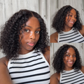 [zan.d_]'s Special Link 1 Sec Install Wig | 180% Density ReadytoGo Soft Deep Curl Bob Glueless 4x4 Closure Lace Wig