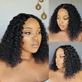 [_mabiyela]'s Special Link 1 Sec Install Wig | 180% Density ReadytoGo Soft Deep Curl Bob Glueless 4x4 Closure Lace Wig