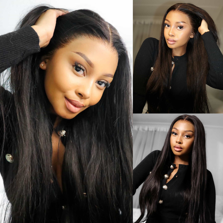 [tshegoteelux11]'s Special Link NatureMAX™ 180% Density Silky Straight Glueless Ear-to-ear 13x4 HD Lace Front Wig Pre-Cut Lace Flexi-Fit Drawstring Cap