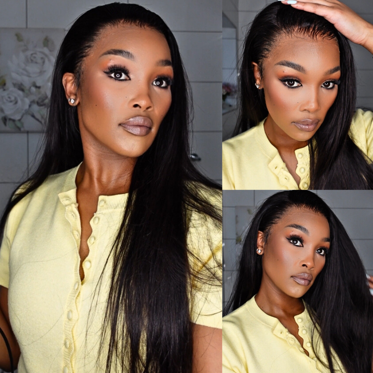 [thandomfundisi]'s Special Link NatureMAX™ 180% Density Silky Straight Glueless Ear-to-ear 13x4 HD Lace Front Wig Pre-Cut Lace Flexi-Fit Drawstring Cap