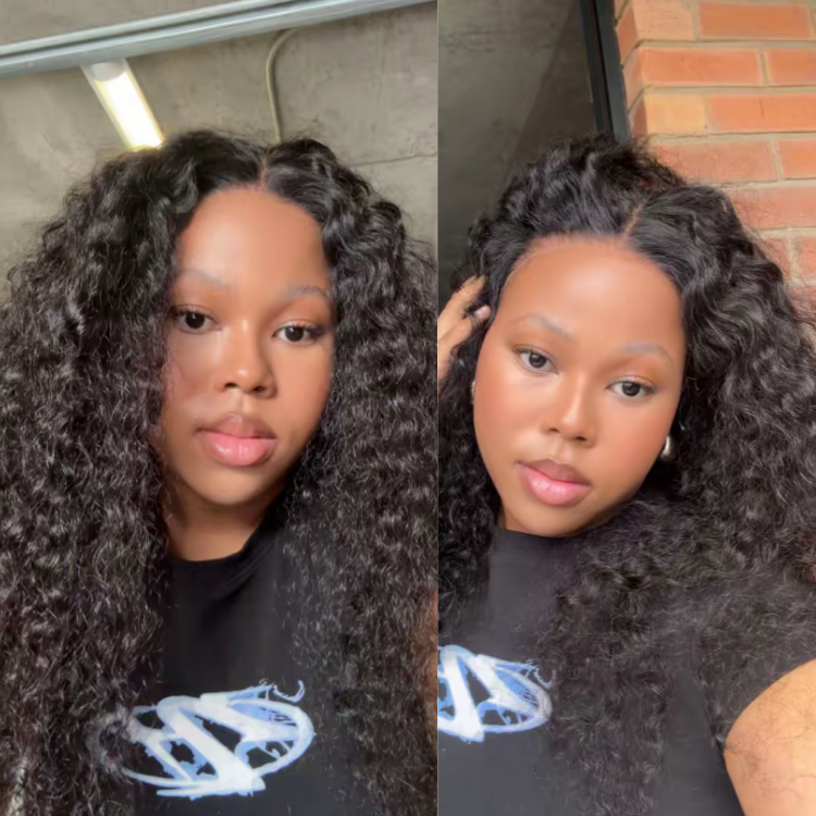 [_mammi_dearest]'s Special Link PreMax 180% / 220% Density Water Wave Glueless Flexi-Fit Drawstring 13x4 Frontal Lace Fluffy Curly Wig Pre-Cut Lace