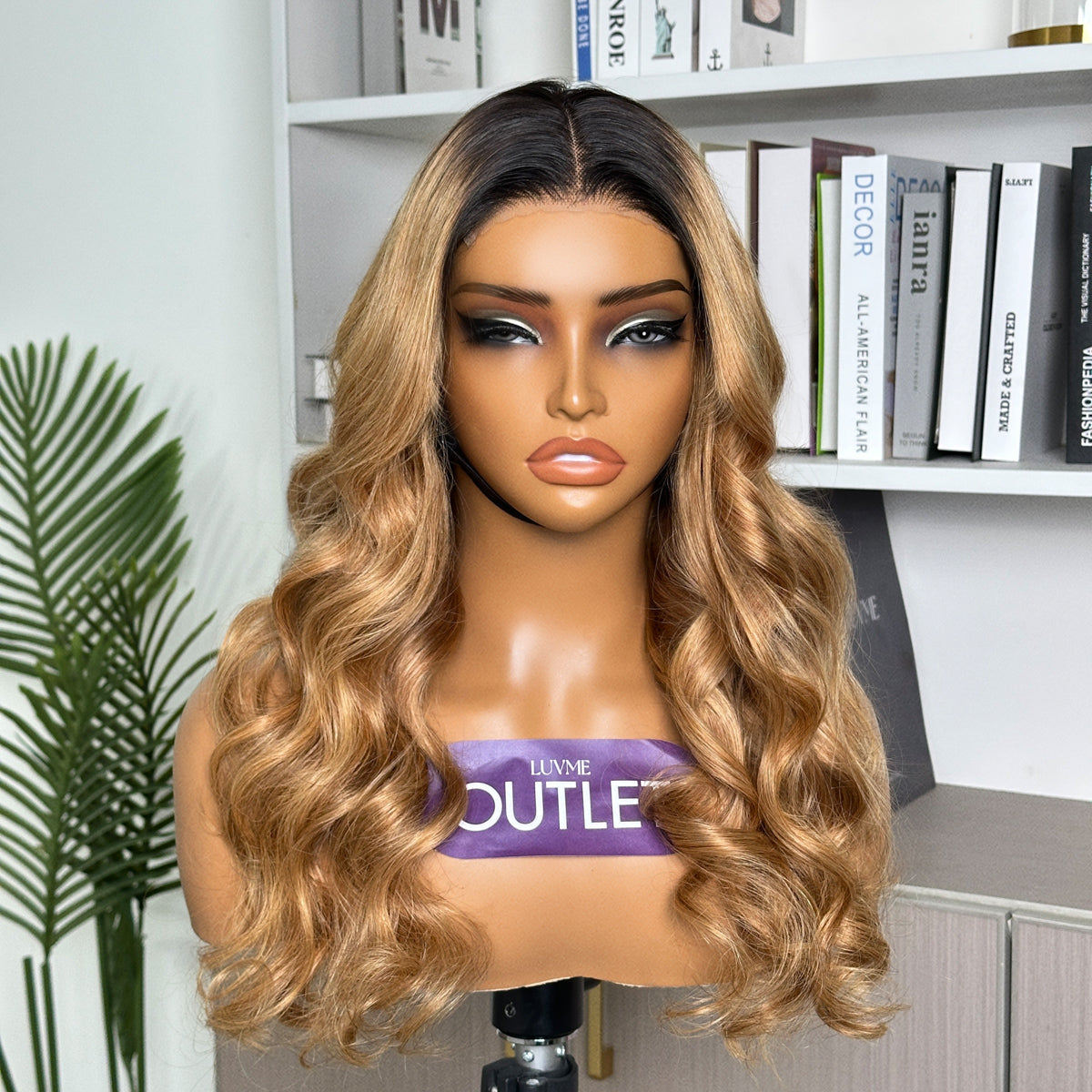 Worth | Ombre Brown Loose Body Wave 4x4 Closure Lace Wig
