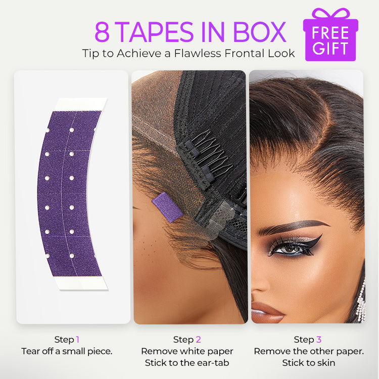 NatureMAX™ 200% Density Glueless 13x4 HD Lace Front Wig Ombre Brown Loose Wave Human Hair Wig Pre-Cut Lace Flexi-Fit Drawstring Cap