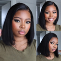 [oh_smallstuff]'s Special Link NatureMAX™ Silky Blunt Cut Bob Glueless Ear-to-ear 13x4 HD Lace Front Wig Pre-Cut Lace Flexi-Fit Drawstring Cap