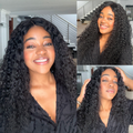 [busisiwegime]'s Special Link PreMax 180% / 220% Density Water Wave Glueless Flexi-Fit Drawstring 13x4 Frontal Lace Fluffy Curly Wig Pre-Cut Lace