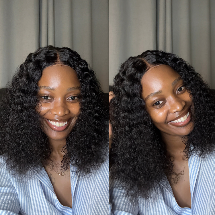 [simphiwe_zikalala]'s Special Link 1 Sec Install Wig | 180% Density ReadytoGo Soft Deep Curl Bob Glueless 4x4 Closure Lace Wig