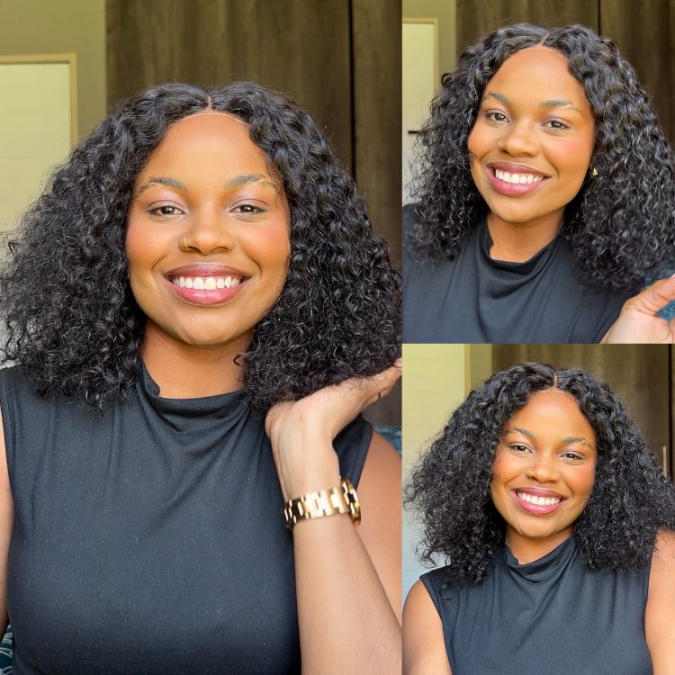 [penelope_mj1]'s Special Link 1 Sec Install Wig | 180% Density ReadytoGo Soft Deep Curl Bob Glueless 4x4 Closure Lace Wig