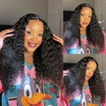 [seson.aa]'s Special Link PreMax 180% / 220% Density Water Wave Glueless Flexi-Fit Drawstring 13x4 Frontal Lace Fluffy Curly Wig Pre-Cut Lace
