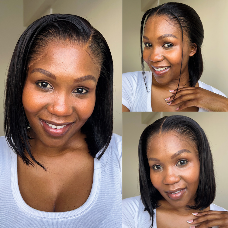 [kabie_peete]'s Special Link NatureMAX™ Pre-do Lagos Hairline Flexi Fit Invisi Drawstring Cap Silky Straight Bob 13x4 Frontal HD Lace Wig Pre-Cut Lace