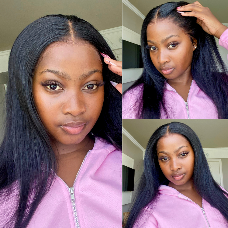 [hloniiiiiim]'s Special Link PreMax Wigs - Flexi-Fit Silky Straight Invisi Drawstring Cap & HD Lace & Regular Lace Glueless 13x4 Frontal Lace Human Hair Wig Pre-Cut Lace