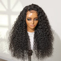 Outlet | PreMax 180% Water Wave Glueless Flexi-Fit Drawstring 13x4 Frontal Lace Fluffy Curly Wig Pre-Cut Lace