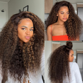 [tshego_chale]'s Special Link SouthKiss All-Day Comfort™ Wig PartingMax Brown Highlights Funmi Curly 7x6 Closure HD Lace Glueless Wig Pre Cut Lace