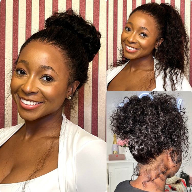 Worth | Water Wave 360 Lace Flexi-Fit Invisi Drawstring Cap Long Wig 100% Human Hair Pre-bleached & Pre-plucked & Pre-Cut Lace