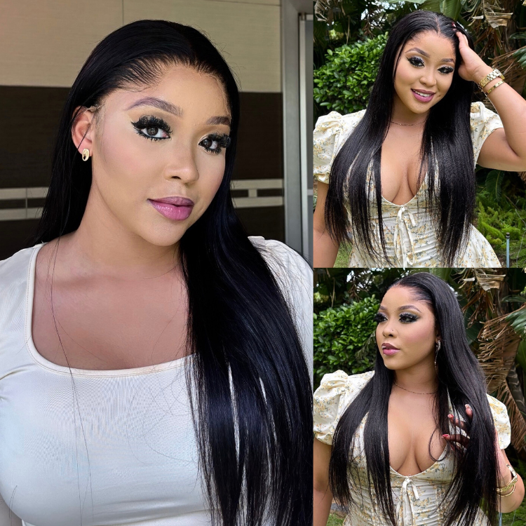 [lesa_molapo]'s Special Link NatureMAX™ Pre-do Lagos Hairline Flexi Fit Invisi Drawstring Cap Silky Straight Glueless 13x4 Frontal HD Lace Wig Pre-Cut Lace