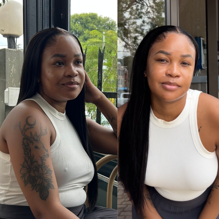[quvie_m]'s Special Link NatureMAX™ Pre-do Lagos Hairline Flexi Fit Invisi Drawstring Cap Silky Straight Glueless 13x4 Frontal HD Lace Wig Pre-Cut Lace